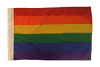 LGBTQ GAY & LESBIAN PRIDE 12"' x 18" Inch CAR FLAG BANNER Without Pole