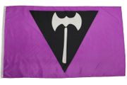 LGBTQ LESBIAN AXE 3' x 5' Feet FLAG BANNER