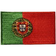 PORTUGAL COUNTRY FLAG SMALL IRON-ON EMBROIDERED PATCH CREST BADGE