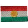 KURDISTAN COUNTRY FLAG SMALL IRON-ON EMBROIDERED PATCH CREST BADGE