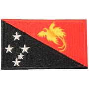 PAPUA NEW GUINEA COUNTRY FLAG SMALL IRON-ON EMBROIDERED PATCH CREST BADGE