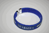 NICARAGUA BLUE COUNTRY FLAG FLEXIBLE BRACELET WRISTBAND .. NEW