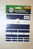 NICARAGUA COUNTRY FLAG COLLECTION OF 7 DIFFERENT SIZE STICKERS .. NEW