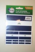 NICARAGUA COUNTRY FLAG COLLECTION OF 7 DIFFERENT SIZE STICKERS .. NEW