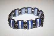 NICARAGUA COUNTRY FLAG FLEXIBLE METAL SPORTS BRACELET .. NEW
