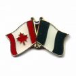 NIGERIA / CANADA COUNTRY FLAG SMALL METAL FRIENDSHIP LAPEL PIN BADGE .. NEW