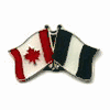 NIGERIA / CANADA COUNTRY FLAG SMALL METAL FRIENDSHIP LAPEL PIN BADGE .. NEW