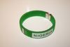 NIGERIA COUNTRY FLAG GREEN BRACELET WRISTBAND .. NEW