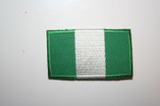 NIGERIA COUNTRY FLAG SMALL IRON ON PATCH CREST BADGE .. NEW
