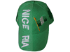 NIGERIA GREEN COUNTRY FLAG EMBOSSED HAT CAP .. NEW