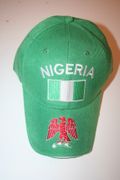 NIGERIA GREEN COUNTRY FLAG HAT BASEBALL CAP .. FIFA WORLD CUP SOCCER FOOTBALL .. NEW