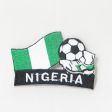 NIGERIA SOCCER BALL FOOTBALL IRON ON EMBROIDERED PATCH CREST BADGE .. NEW