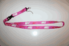 NIKE PINK HIGH QUALITY LANYARD KEYCHAIN PASSHOLDER TICKET HOLDER .. NEW
