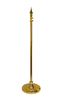 *** NO CANADA & INTERNATIONAL SHIPPING *** GOLD ALUMINUM ADJUSTABLE FLAGPOLE KIT WITH METAL SPEAR ON TOP & GOLD BASE .. SIZE : 36" X 65" INCH