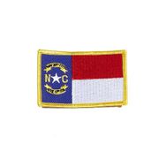 NORTH CAROLINA USA STATE FLAG IRON ON PATCH CREST BADGE 2 1/8 X 3 1/4 INCHES ... NEW