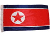 NORTH KOREA 12" X 18" INCHES COUNTRY HIGH QUALITY FLAG WITH SLEAVE WITHOUT STICK .. FIFA SOCCER WORLD CUP .. NEW