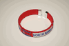NORTH KOREA RED COUNTRY FLAG FLEXIBLE METAL NYLON BRACELET ... NEW