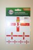 NORTHERN IRELAND COUNTRY FLAG COLLECTION OF  DIFFERENT SIZE STICKERS .. NEW