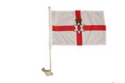 NORTHERN IRELAND COUNTRY HEAVY DUTY CAR STICK FLAG .. SIZE : 12" X 18" INCH