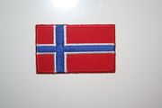 NORWAY COUNTRY FLAG SMALL IRON ON PATCH CREST BADGE .. NEW