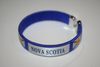 NOVA SCOTIA BLUE PROVINCIAL FLAG FLEXIBLE C BRACELET WRISTBAND .. NEW