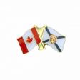 NOVA SCOTIA / CANADA PROVINCIAL FLAG SMALL METAL FREINDSHIP LAPEL PIN BADGE . CANADIAN PROVINCE .. NEW