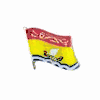NOVA SCOTIA CANADIAN PROVINCIAL FLAG SMALL METAL LAPEL PIN BADGE .. NEW