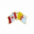 NUNAVUT / CANADA PROVINCIAL FLAG SMALL METAL FRIENDSHIP LAPEL PIN BADGE .. CANADIAN PROVINCE .. NEW