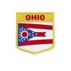 OHIO USA SHIELD FLAG IRON ON PATCH CREST BADGE 3 X 3 1/2 INCHES ... NEW