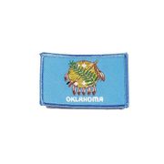 OKLAHOMA USA STATE FLAG IRON ON PATCH CREST BADGE 2 1/8 X 3 1/4 INCHES ... NEW