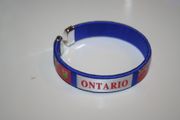 ONTARIO BLUE PROVINCIAL FLAG FLEXIBLE C BRACELET .. NEW