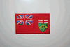 ONTARIO CANADIAN PROVINCIAL FLAG SMALL IRON ON PATCH CREST BADGE . NEW