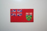 ONTARIO CANADIAN PROVINCIAL FLAG SMALL IRON ON PATCH CREST BADGE . NEW