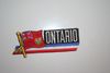 ONTARIO CANADIAN PROVINCIAL FLAG WORD IRON-ON PATCH CREST BADGE ... NEW