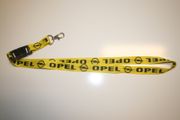OPEL YELLOW CAR LANYARD KEYCHAIN PASSHOLDER ... NEW