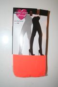 ORANGE OPAQUE LADIES LEGGINGS TIGHTS PANTYHOSE  BY MUSIC LEGS ... 100-175 LBS .. NEW IN PACKAGE