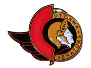 OTTAWA SENATORS LOGO NHL HOCKEY LAPEL PIN BADGE 1' X 1' INCHES .. NEW