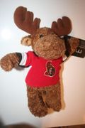 OTTAWA SENATORS NHL HOCKEY RED JERSEY PLUSH MOOSE ANIMAL TOY .. NEW