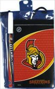 OTTAWA SENATORS NHL LOGO FLIP NOTEPAD & PEN .. SIZE : 4" X 6" INCHES .. NEW