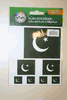 PAKISTAN COUNTRY FLAG COLLECTION OF 7 DIFFERENT SIZE STICKERS .. NEW