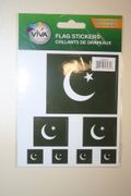 PAKISTAN COUNTRY FLAG COLLECTION OF 7 DIFFERENT SIZE STICKERS .. NEW