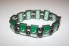 PAKISTAN COUNTRY FLAG FLEXIBLE METAL REVERSIBLE SPORTS BRACELET .. NEW