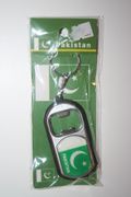 PAKISTAN COUNTRY FLAG LED LIGHT BOTTLE OPENER KEYCHAIN . NEW
