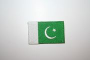 PAKISTAN COUNTRY FLAG SMALL IRON-ON PATCH CREST BADGE .. NEW