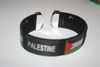 PALESTINE BLACK SUPER THICK COUNTRY FLAG FLEXIBLE BRACELET WRISTBAND .. NEW