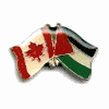 PALESTINE / CANADA COUNTRY FLAG SMALL METAL FRIENDSHIP LAPEL PIN BADGE .. NEW