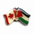 PALESTINE / CANADA COUNTRY FLAG SMALL METAL FRIENDSHIP LAPEL PIN BADGE .. NEW