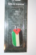 PALESTINE COUNTRY FLAG METAL DOG TAG NECKLACE .. NEW