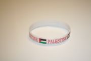 PALESTINE WHITE COUNTRY FLAG SILICONE BRACELET WRISTBAND ... NEW