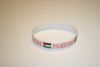 PALESTINE WHITE COUNTRY FLAG SILICONE BRACELET WRISTBAND ... NEW